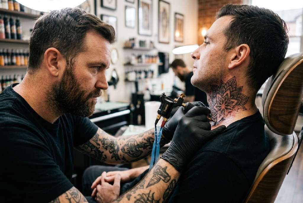 Hals Tattoo Schmerzen